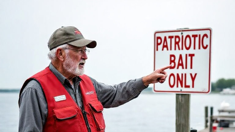 Vermilion: Local Bait Shop's Patriotic Lure Causes Olympic Hockey Injuries, Says City Council