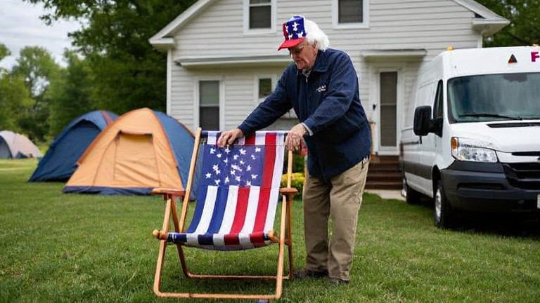 Vermilion's Patriotic Lawn Ornaments Outshine Manhattan Homelessness Crisis, Study Confirms