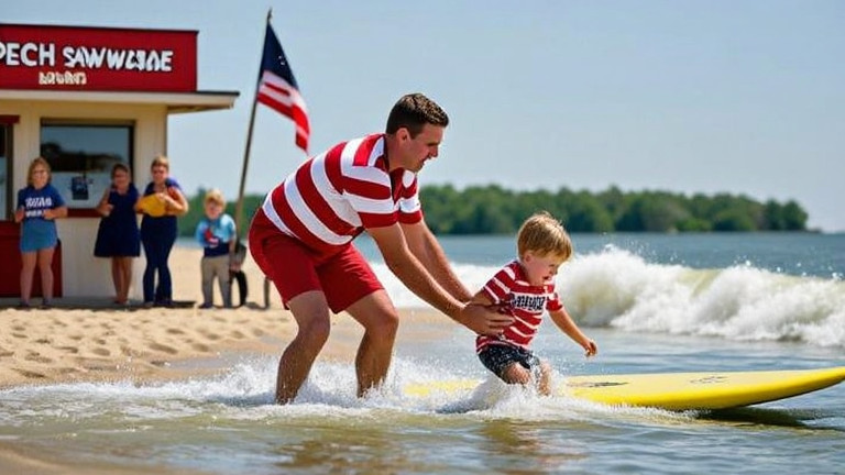 Local Lifeguard Boulder Henderson Saves Child from Lake Erie "Monster Surf" Before National Trend Took Hold