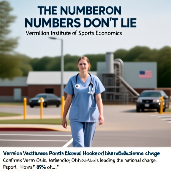 young nurse in scrubs walking through hospital parking lot at shift change