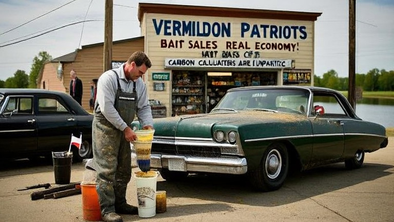 Vermilion Patriots Declare Bait Sales 'Real Economy,' 99.8% of Locals Confirm: 'Carbon Calculators Are Unpatriotic'